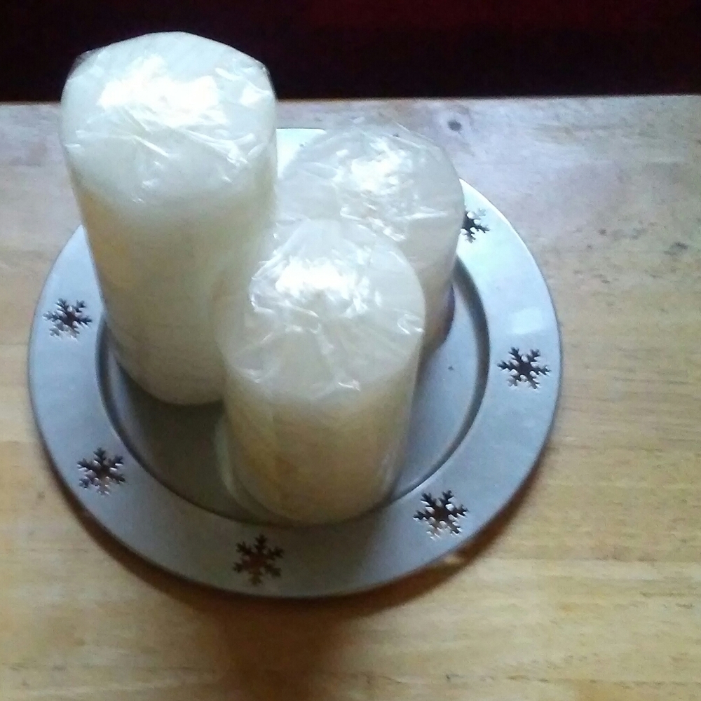 4 PCS PILLAR CANDLE SET